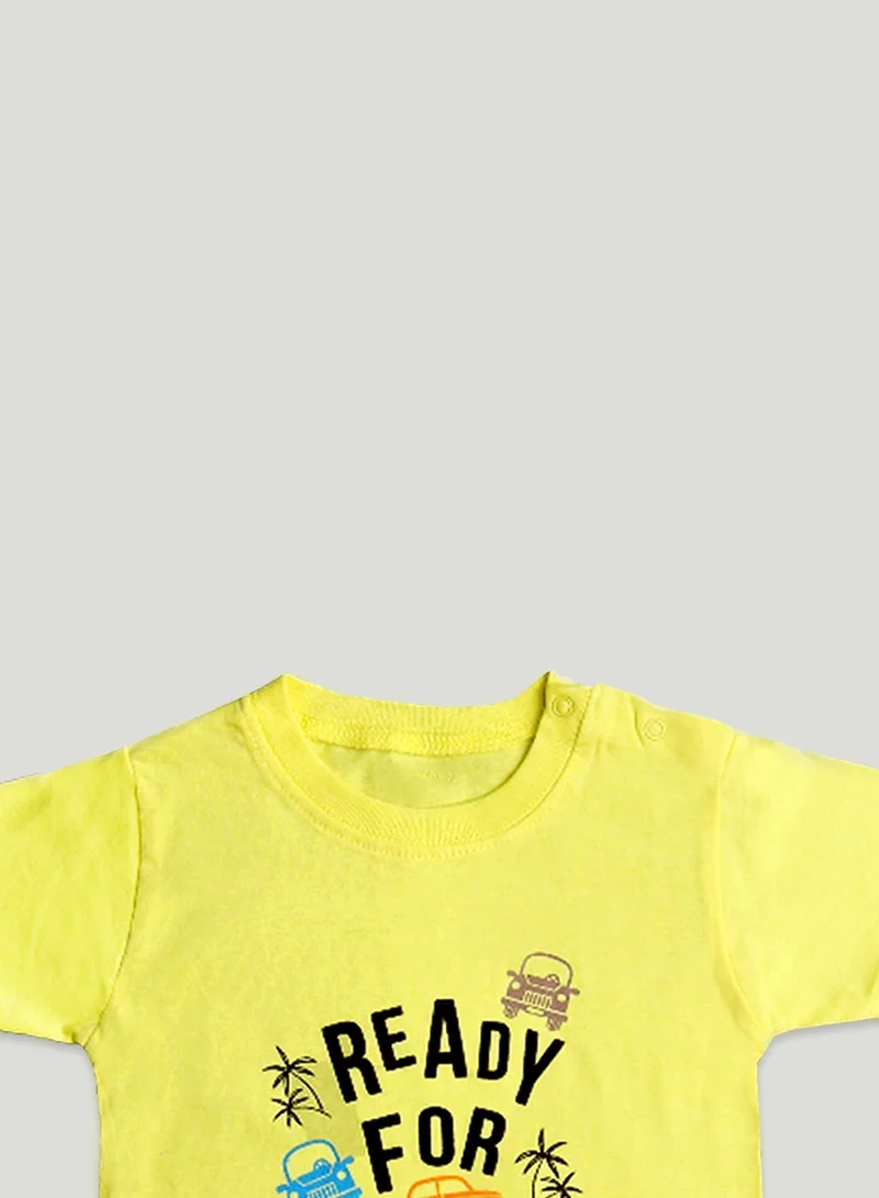 Luay Pack Of 1 100%  Cotton T-Shirts for Boys & Girls Festive Short Sleeve Styles in Vibrant Colors and Patterns for Kids and Toddlers_Regular Fit  | Best Price UAE